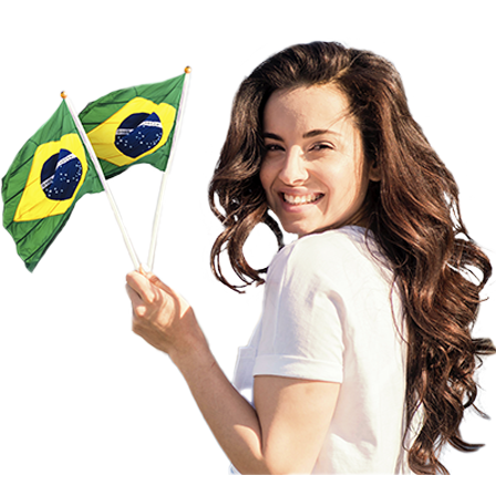 Estudiantes aprendiendo portugués